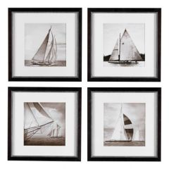Grafika Michael Kahn Boats zestaw 4 szt. Eichholtz - My Honey Home