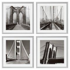 Grafika New York Bridges zestaw 4 szt. Eichholtz - My Honey Home