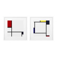 Grafika Piet Mondrian zestaw 2 szt. Eichholtz - My Honey Home