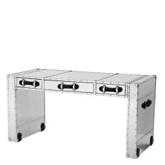 Desk Catalina aluminium Eichholtz - My Honey Home